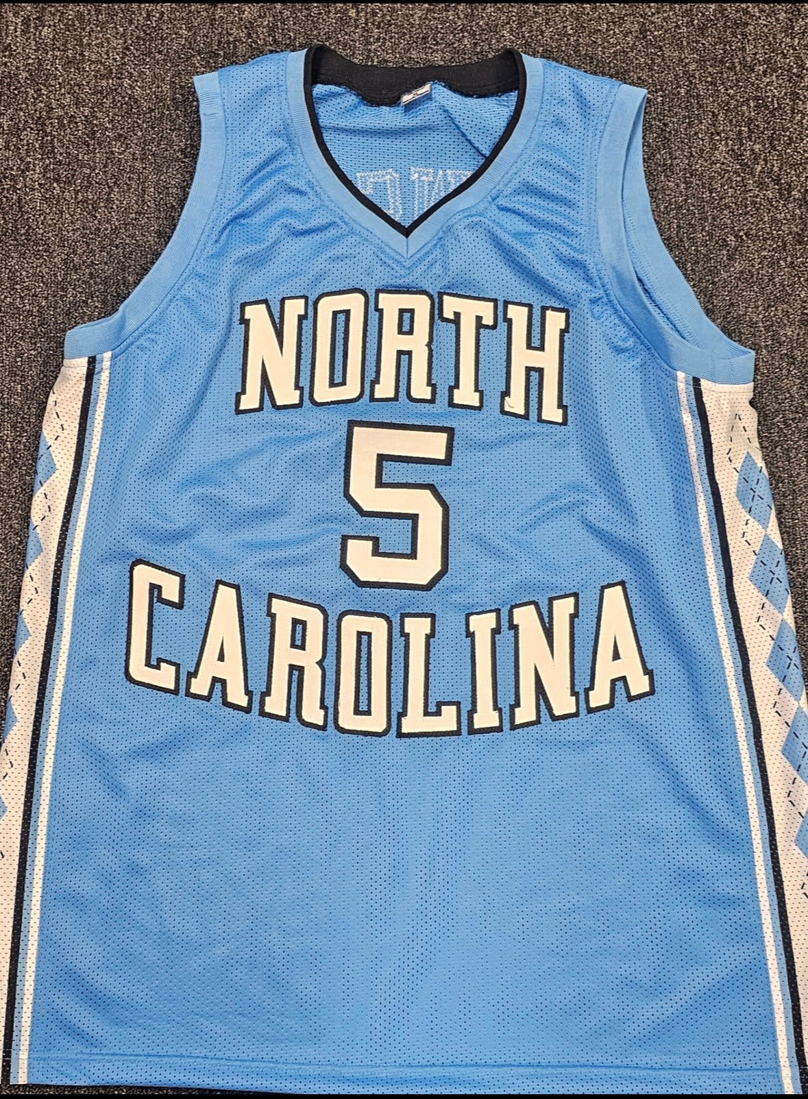 Ty Lawson Signed North Carolina Throwback Jersey (Carolina Blue)