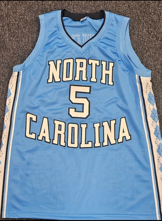 Ty Lawson Signed North Carolina Throwback Jersey (Carolina Blue)